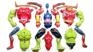 Avengers Toys Assemble Spider-Man,Hulk Smash, Hulk Buster, Captain America and Siren head ~ Avengers