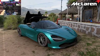 mclaren 720s - forza horizon 5 | Steering wheel gameplay