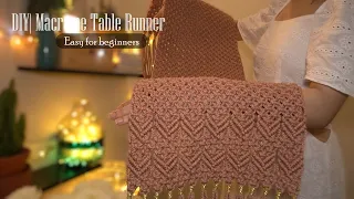 Super Easy DIY | Macrame Decor for Beginners: Crafting Your Stunning Table Runner