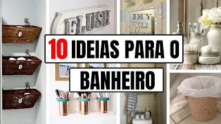 10 ideias simples e baratas para decorar o banheiro com reciclagem  | show de artesanato