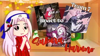 Team 7 react to Sakura Haruno| 3/5 |🇧🇷🇺🇲🇪🇸