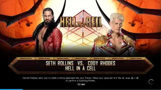 WWE 2K22 Simulation Cody Rhodes vs. Seth Rollins (Hell In A Cell)