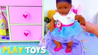 Baby Doll Bitty dress up for birthday party! Play Toys