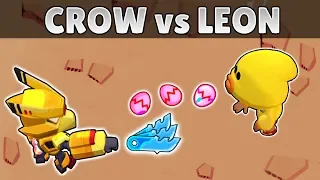 CROW vs LEON | 1vs1 | 19 Test | Brawl Stars