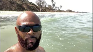 My 1st Swim in the Afrikan Ocean.  Come take a plunge with #THC - My personal indoctrination❤️💯✊🏽