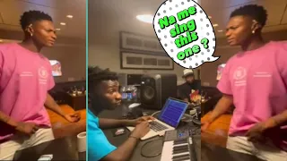 Embarrassing moment wizkid FORGOT his song verse 😂 as he record with P Prime 😱😳