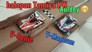#2 ayo balapan mini4wd Vanguard Sonic Lawan Victory Magnum #mini4wd #tamiya #mainanjadul