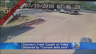 George Clooney's Motorcycle Crash Caught On Video