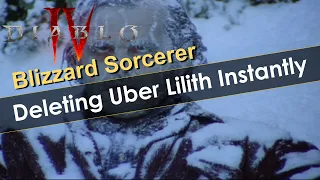 Blizzard Sorcerer 1 Shots Uber Lilith in Diablo 4