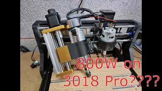 800W Spindle On A 3018 CNC