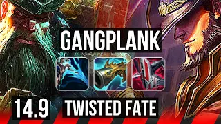 GANGPLANK vs TWISTED FATE (TOP) | 7/1/6, 900+ games | KR Master | 14.9