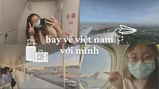 (eng) travel vlog | hành trình bay về việt nam của mình ✈️🇻🇳