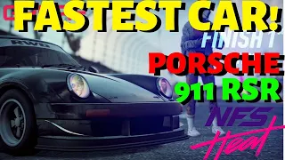 NFS HEAT| THE FASTEST CAR IN THE GAME! THE FASTER PORSCHE 911 RSR RACE BUILD! NEED FOR SPEED HEAT