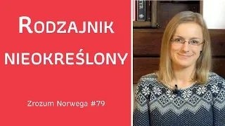 Rodzajnik nieokreślony - Zrozum Norwega #79