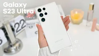 Samsung Galaxy S23 Ultra Lavender ✨aesthetic unboxing _ accessories _ Lamy S Pen _ Anker 4K UHD