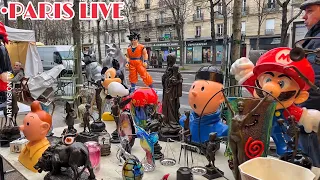 [🇫🇷PARIS ]Paris Sunday Morning Flea Market Walk  Live Streaming 25FEBRUARY/2024