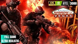 Tom Clancy's Rainbow Six Vegas Gameplay Walkthrough | FULL GAME | PC 4K MAXED ULTRA GRAPHICS 60FPS