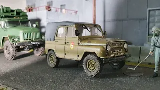 Trumpeter Soviet UAZ 469 1:35 assembled showoff