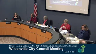 City Council Work Session and Regular Meeting, March 4, 2024