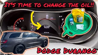 Dodge Durango GT 3.6L / Oil change