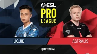 CS:GO - Liquid vs. Astralis [Overpass] Map 1 - Quarter-Final - ESL Pro League Season 9