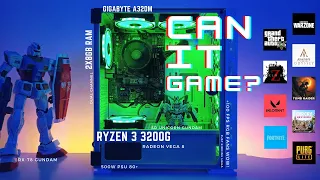 CAN IT GAME ? - AMD Ryzen 3 3200G Gskill 16gb RAM Radeon Vega 8 - Time Lapse PC Build and Game Test