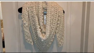 Easy Crochet Triangle scarf / shawl