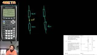 Examen natuurkunde VWO  2012-II-12 - Spanningsdeler