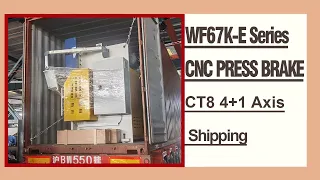 RONGWIN WF67K-E series 250T3200 Electro-hydraulic CT8 controller CNC press brake machine shipping