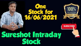 Best Intraday Stocks for Tomorrow | 16 June 2021 | Intraday Trading with Guaranteed Stocks