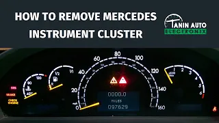 How to Remove 2000-2006 Mercedes-Benz S Class W220 Instrument Cluster for Lighting Repair | TAE
