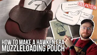 How to make a "Hawken Era" Muzzleloading Possibles Bag | Beginner Leather Pouch | NMLRA