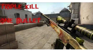 CS GO Triple Kill One Bullet