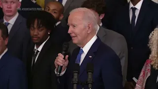 Biden lauds UConn Huskies as NCAA champs at White House
