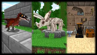 Fossils and Archeology Revival (Minecraft Mod Showcase | 1.12.2)