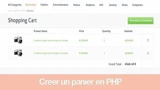 Tutoriel PHP : Créer un panier en PHP