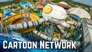 ALL WATER SLIDES at Cartoon Network Amazone Waterpark, Thailand!