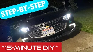 HOW TO change 2016-2022 Chevy Malibu Headlight Bulbs! * Step-By-Step*