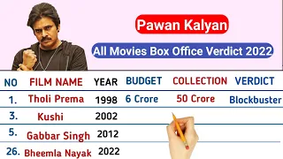 Pawan Kalyan Hits And Flops with Box Office Collection 2022 - Bheemla Nayaak, Kushi