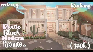 Bloxburg | Rustic Blush Modern Family Home | speedbuild ෆ