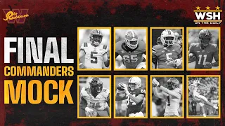FINAL Washington Commanders MOCK DRAFT | 7 Rounds with Trades