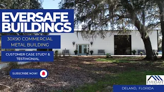 30x90 Commercial Steel Building Review- Eversafe Buildings- Deland Florida- Case Study & Testimonial