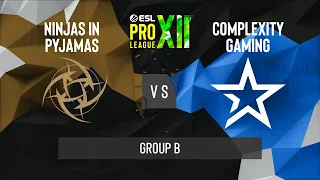 CS:GO - Complexity vs. Ninjas in Pyjamas [Nuke] Map 2 - ESL Pro League Season 12 - Group B - EU