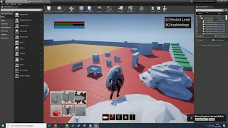 UnrealEngine Paragon Character with Advanced Locomotion and Dynamic Combat Systeam