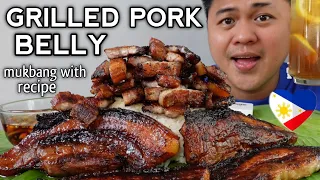 GRILLED PORK BELLY | INDOOR COOKING | MUKBANG PHILIPPINES