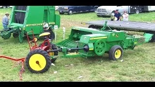 Amish Baling Hay Without Engine Power