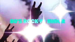 80's Hair Rock Backing  track F#m A440