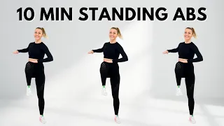 🔥10 min STANDING ABS Workout🔥No Equipment🔥No Jumping🔥 Exercise Routine To Lose Belly Fat🔥