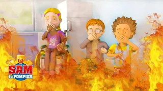 Sam le Pompier pourra-t-il sauver les enfants d'un incendie dans une maison ! | Caricature