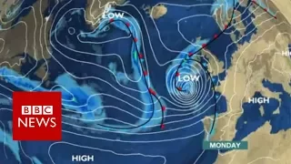 Hurricane Ophelia:  Woman dies as storm hits Ireland  - BBC News